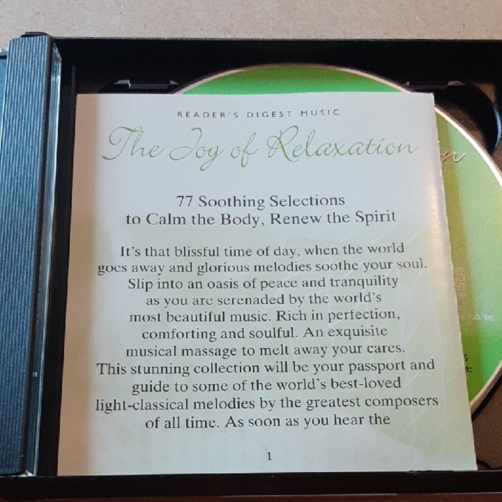 The Joy of Relaxation CD 2007